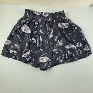 Romwe Skull Fairy Grunge Shorts Halloween Snakes Goth Womens Small NWT Black